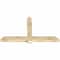 Ekena Millwork Eugene Rough Sawn Timber Gable Bracket, Douglas Fir, 72"W x 42"H x 4"D x 6"F, 14/12 Pitch GBW072X42X0406EUG00RDF - alternate 3
